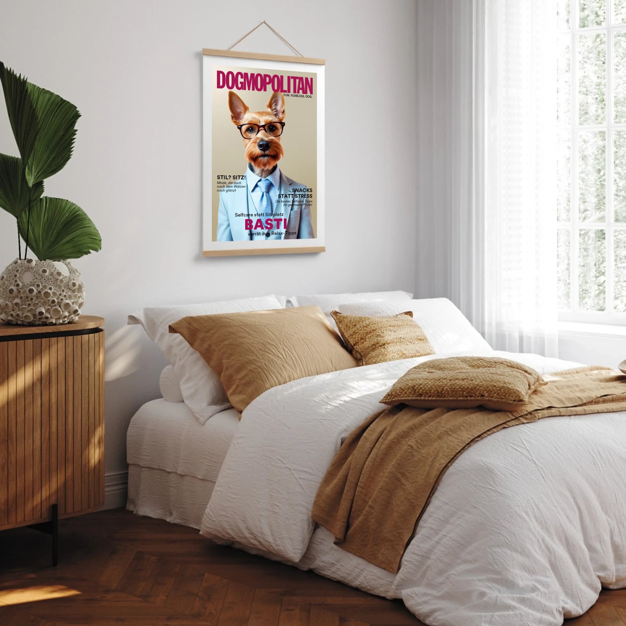 Poster-Holzleiste-MockUp-Schlafzimmer
