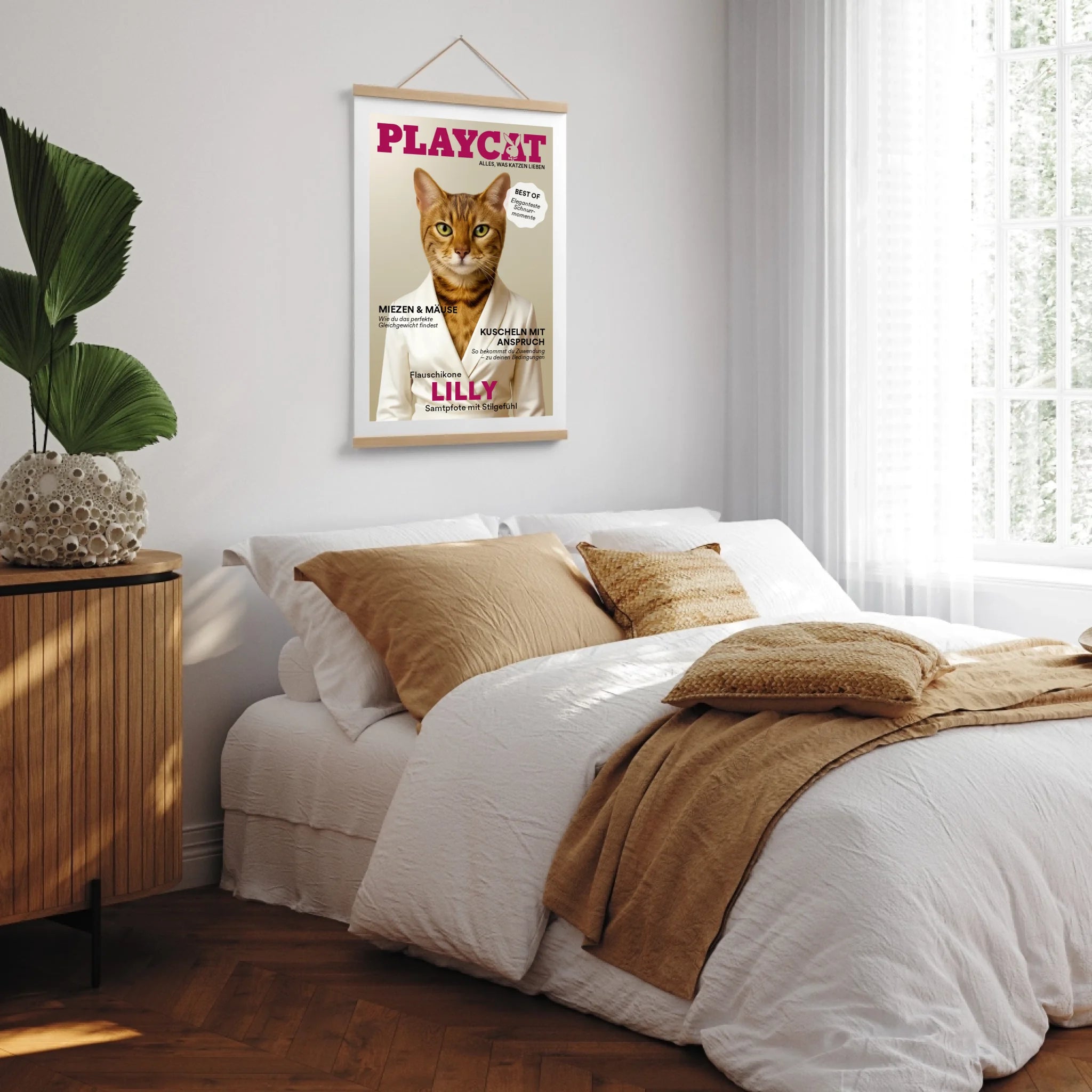 Poster-Holzleiste-MockUp-Schlafzimmer