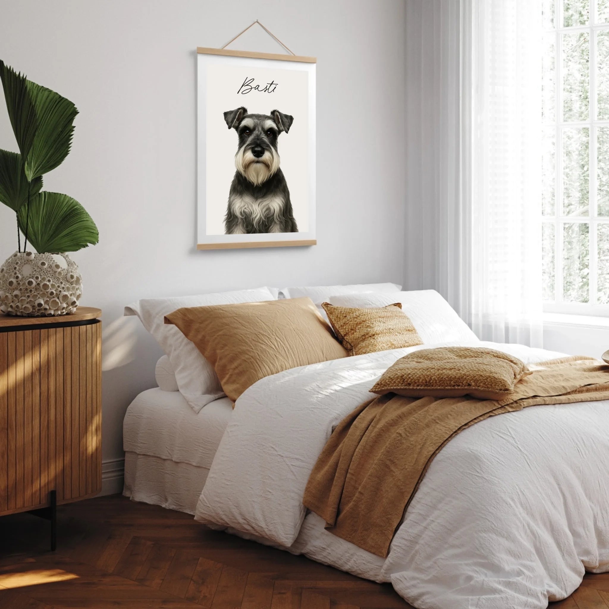 Poster-Holzleiste-MockUp-Schlafzimmer