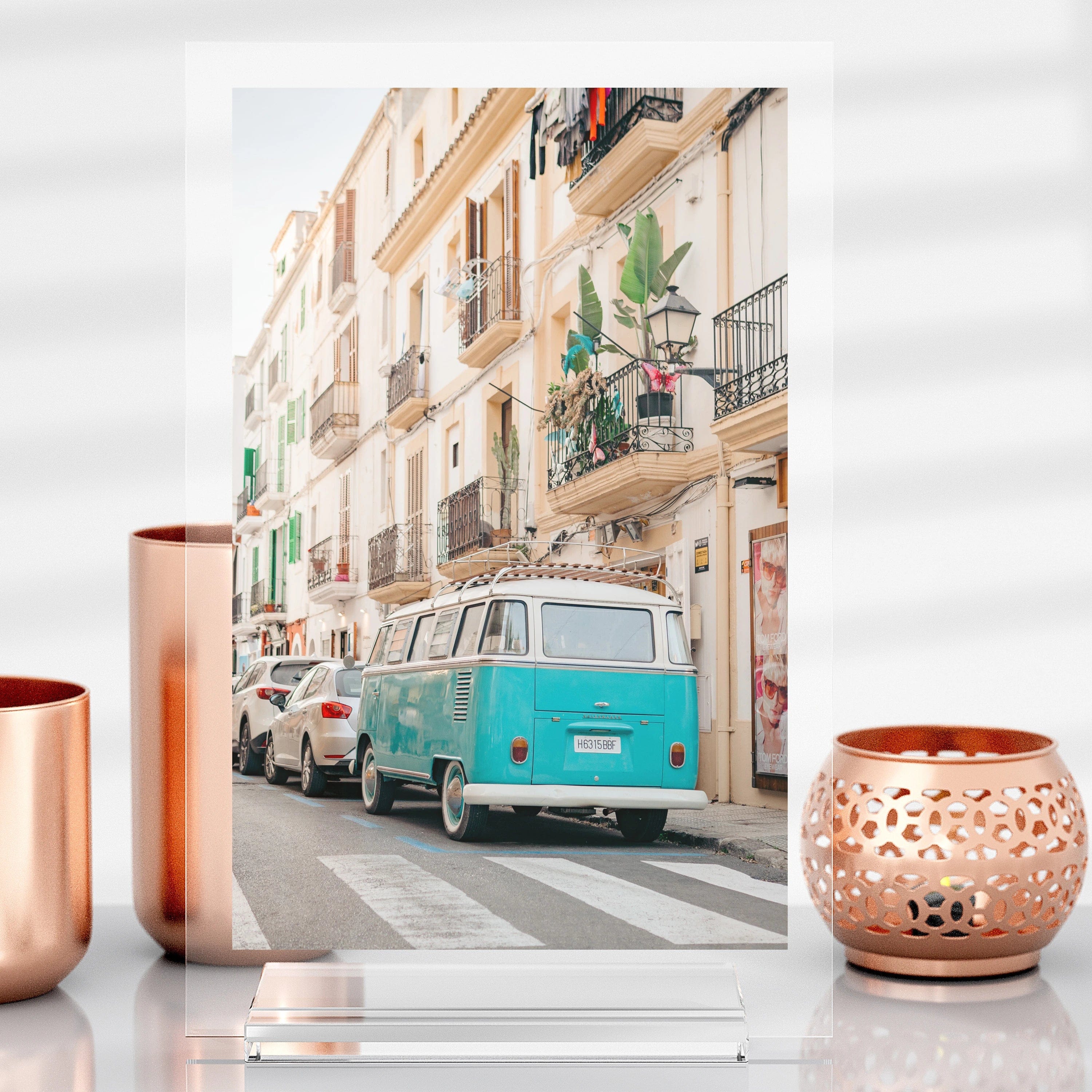 Base en verre acrylique