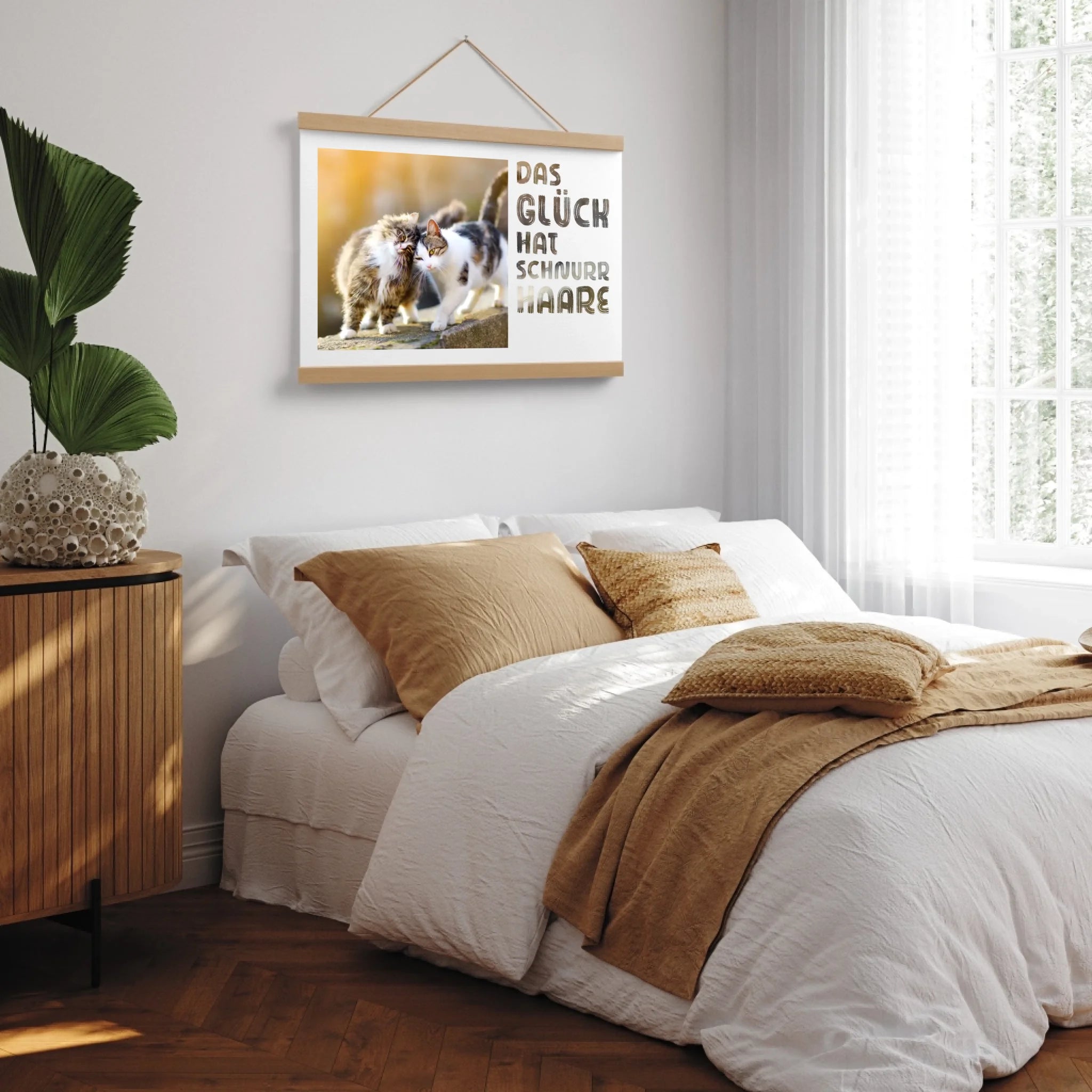Poster-Holzleiste-MockUp-Schlafzimmer